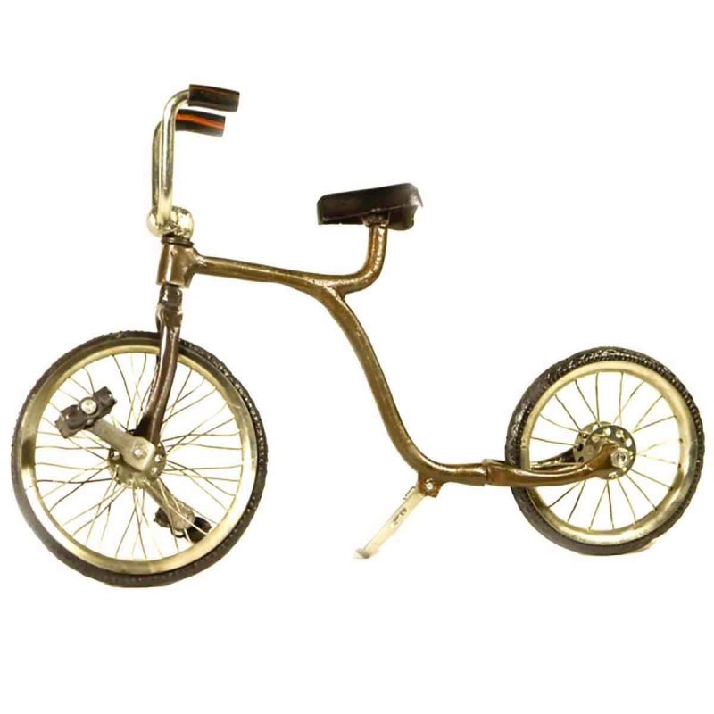 Ρετρό διακοσμητικό μεταλλικό  ποδήλατο με πετάλια 26x17 εκ