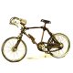 Ρετρό διακοσμητικό μεταλλικό αγωνιστικό ποδήλατο μπρονζέ 28x17 εκ