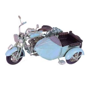 Vintage διακοσμητική μηχανή με καλάθι 19x14x12 εκ