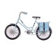 Vintage διακοσμητικό ποδήλατο σε γαλάζιο χρώμα 23x8x14 εκ | Echo Deco