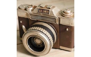 Φωτογραφική κάμερα vintage διακοσμητική 15 εκ