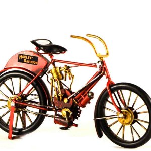 Vintage διακοσμητικό ποδήλατο μπορντώ 25x5x15 εκ