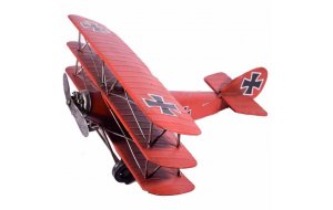 Αεροπλάνο κόκκινο μεταλλικό διακοσμητικό 35x33x15 εκ