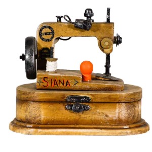 Siana διακοσμητική vintage ραπτομηχανή με κουτί 14x7x13 εκ