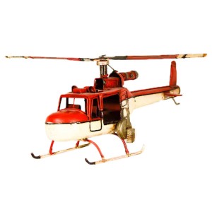 Vintage Mεταλλικό διακοσμητικό - Πυροσβεστικό ελικόπτερο