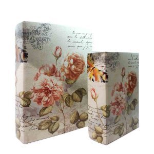 Διακοσμητικό κουτί με τριαντάφυλλα σε σχήμα βιβ&lambd