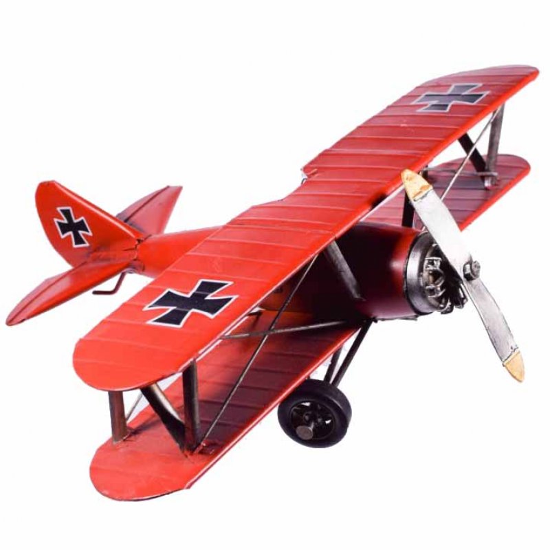 Μικρή μινιατούρα κόκκινο αεροπλάνο 35x28x12 εκ