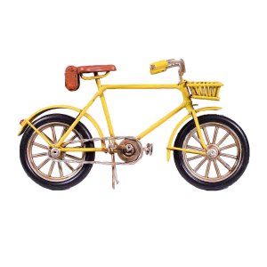 Μινιατούρα κίτρινο ποδήλατο 16x5x9 εκ