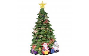 Χριστουγεννιάτικο δέντρο με LED φωτισμό διακοσμητικό 14x14x25 εκ