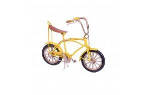Κίτρινο ποδήλατο μεταλλική μινιατούρα 16.5 εκ