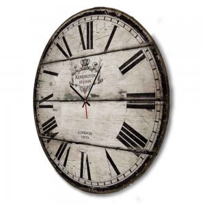 Vintage ξύλινο ρολόι τοίχου Kensington station London 1879