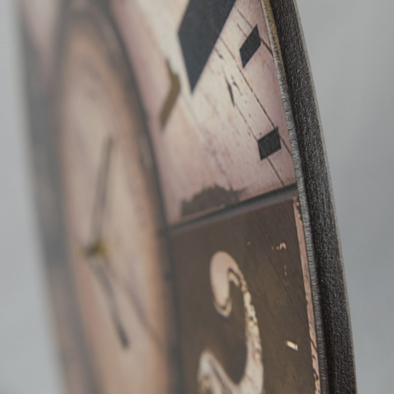 First time manufactory no 42 vintage ξύλινο ρολόι τοίχου χειροποίητο