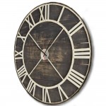 Vintage χειροποίητο ρολόι τοίχου white metallic skeleton EchoDeco clocks