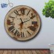 Vintage ρολόι τοίχου Dewberry London ξύλινο χειροποίητο