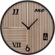 Retro στρογγυλό επιτοίχιο ρολόι wooden dial