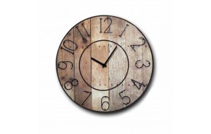 Ρολόι τοίχου ξύλινο χειροποίητο gruntz 32 εκ