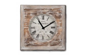 Rustic ξύλινο Ρολόι τοίχου The Clockmaker 48cm-60cm