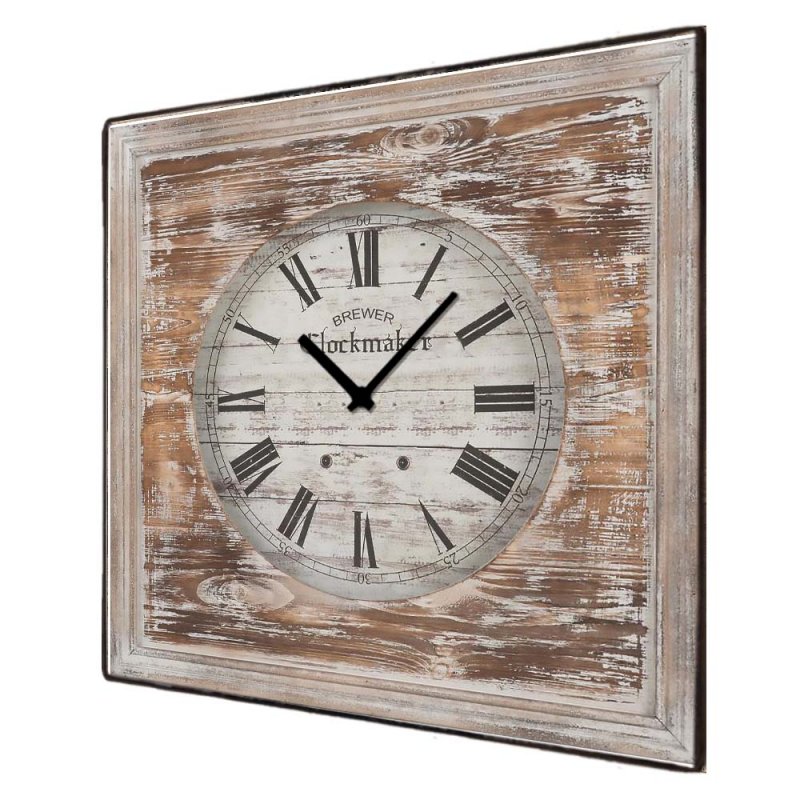 Rustic ξύλινο ρολόι τοίχου the clockmaker