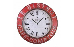Vintage ρολόι τοίχου cafe comptoir metal 48 εκ