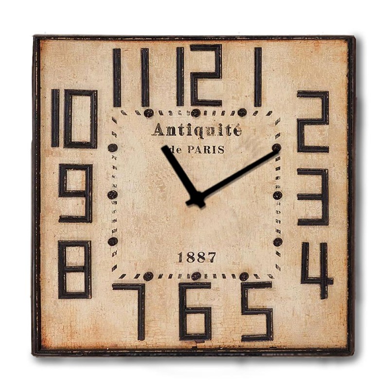 Vintage ξύλινο ρολόι τοίχου rusty wood