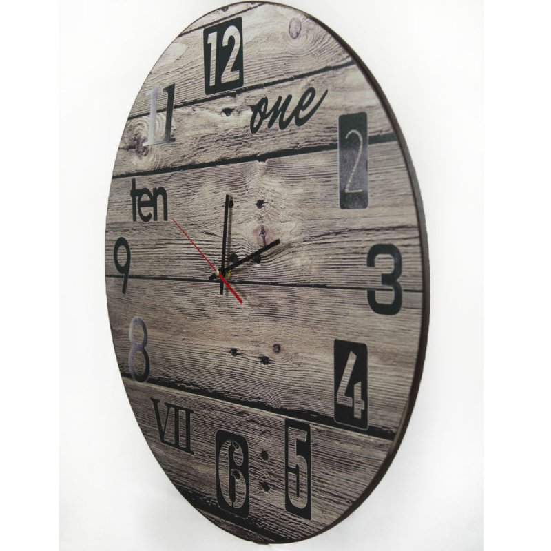 Μixed numbers ρολόι τοίχου ξύλινο χειροποίητο