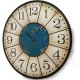 Vintage στρογγυλό ρολόι χειροποίητο τοίχου Howard Miller rusty