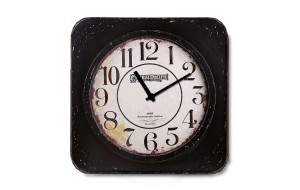 Industrial ξύλινο ρολόι τοίχου Bulova