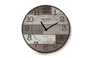 Industrial ξύλινο στρογγυλό ρολόι τοίχου pallet floor