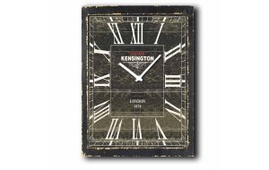 Kensington - Ρολόι τοίχου Ξύλινο Χειροποίητο 64Χ48cm P486408