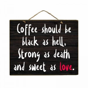 Black coffee πίνακας χειροποίητος διακοσμητικός