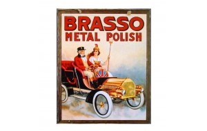 Brasso metal polish χειροποίητο πινακάκι 20x25 εκ