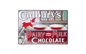 Χειροποίητος πίνακας vintage διαφήμιση Cadburys