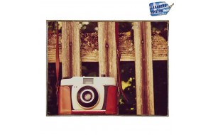 Camera vintage ξύλινος πίνακας 30x20 εκ
