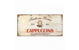 Cappuccino ξύλινο πινακάκι 26x13 εκ