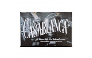 Casablanca ρετρό πίνακας χειροποίητος  30x21 εκ
