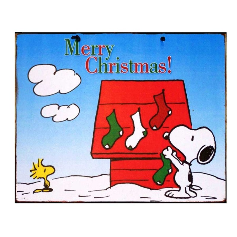 Merry Christmas - Χειροποίητο Διακοσμητικό Πινακάκι