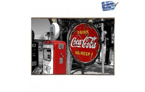 Coca Cola vintage ξύλινο πινακάκι