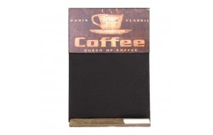 Coffee vintage χειροποίητος μαυροπίνακας 26x38 εκ