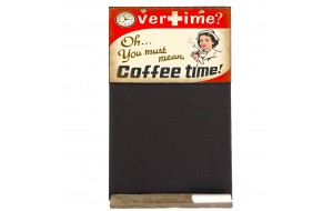 Coffee time χειροποίητος μαυροπίνακας 26x38 εκ
