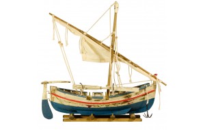 Διακοσμητική βάρκα με πανιά σε βάση 30 εκ