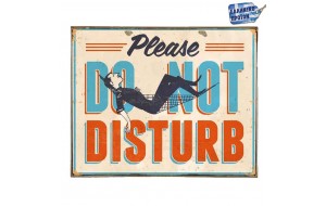Do not disturb vintage ξύλινο πινακάκι 30x20 εκ