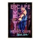 Escape night club vintage ξύλινο πινακάκι