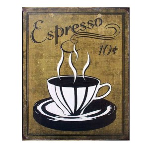 Espresso πίνακας χειροποίητος 20x25 εκ