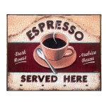 Espresso retro πίνακας χειροποίητος