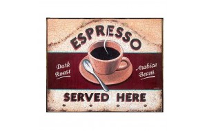 Espresso retro πίνακας χειροποίητος