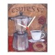 Espresso ρολόι τοίχου χειροποίητο ξύλινο