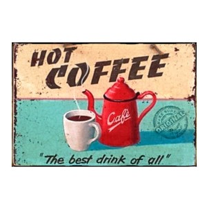 Hot coffee πίνακας χειροποίητος