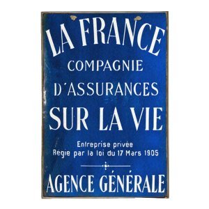 Agence Generale Vintage Ξύλινος Χειροποίητος Πίνακας 20x30 cm