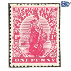 New Zealand post ξύλινος πίνακας γραμματόσημο
