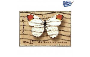 US poststamp χειροποίητος ξύλινος πίνακας γραμματόσημο